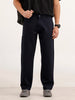 Loose Fit 100% Cotton Trouser | Navy Blue
