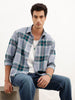 Comfort Fit Full Sleeve Checkered Shirt | Green