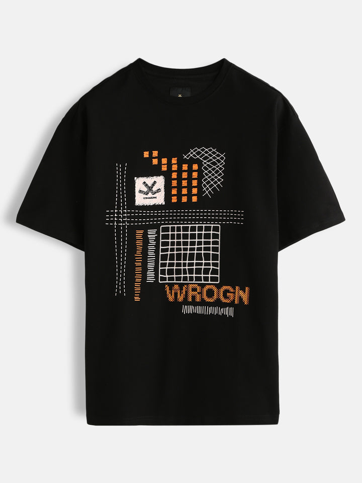 Casual Printed T-Shirt | Black