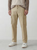 Men's casual cargo loose fit trousers | Beige