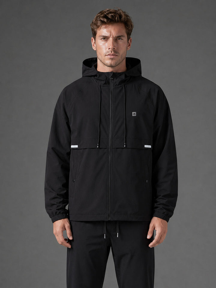 Technical Hooded Jacket | Active | Black