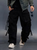 Men's Twelve Pocket Baggy Cargo  | Black