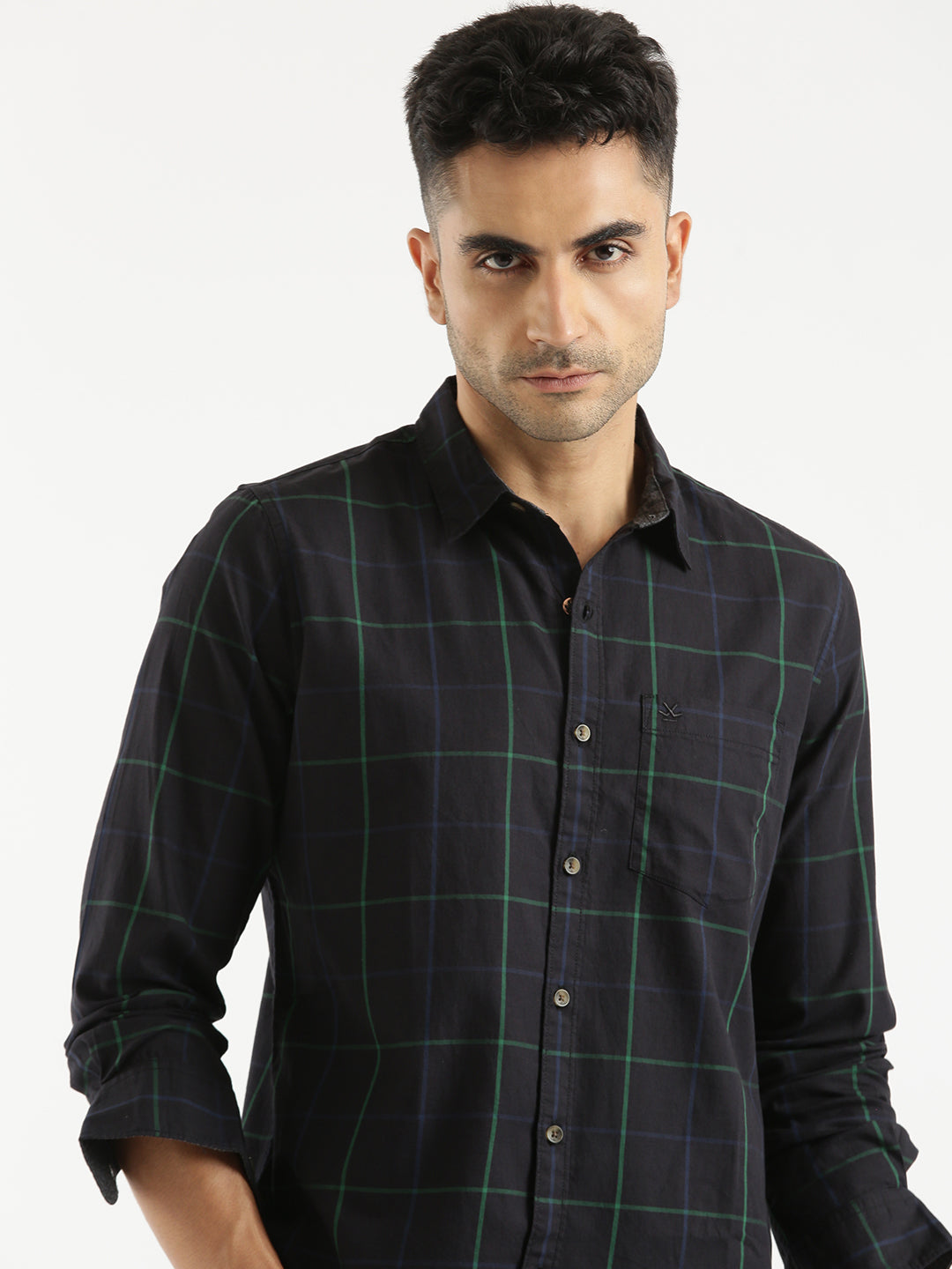 Checked Casual Work Shirt