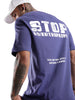 Stop Overthinking Purple Printed T-Shirt