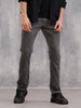 Mid Washed Straight Fit Cotton Stretch Jeans I Mid Grey