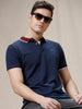 Blocked Edges Solid Polo T-Shirt