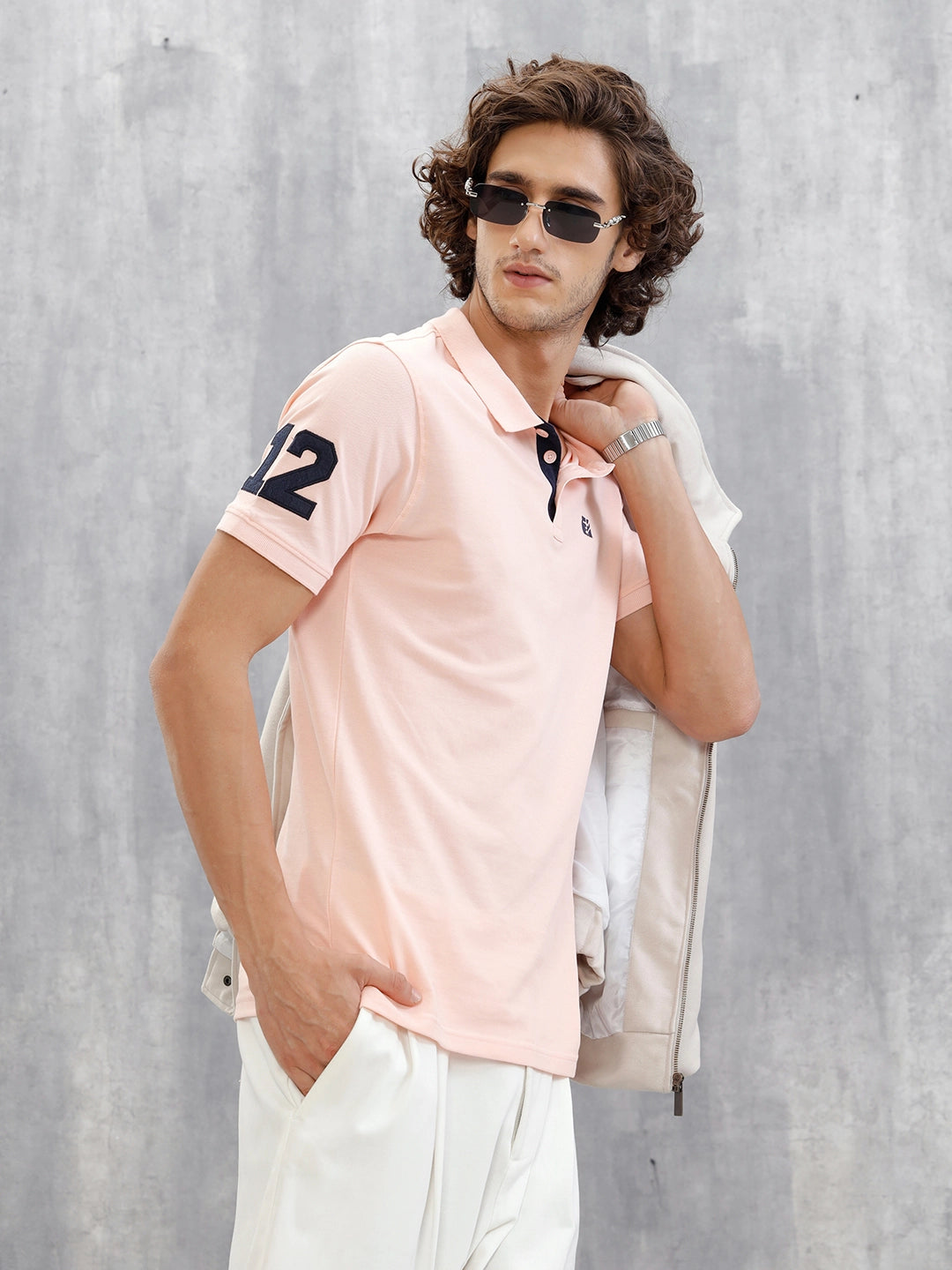 Sporty Polo T-Shirt | Pink