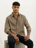 Solid Slim Fit Full Sleeve Shirt | Olive