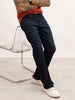 Solid Straight Fit Denim Jeans | Black