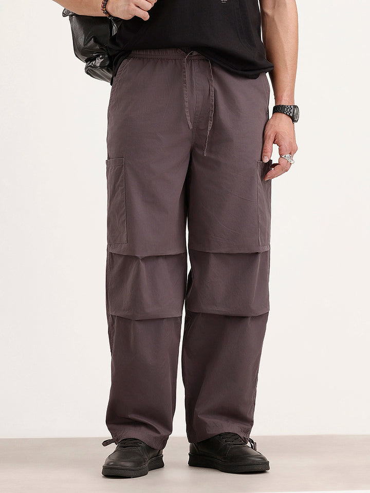 Loose Fit Cargo Trouser | Grey