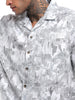 Grey AOP Resort Collar Shirt