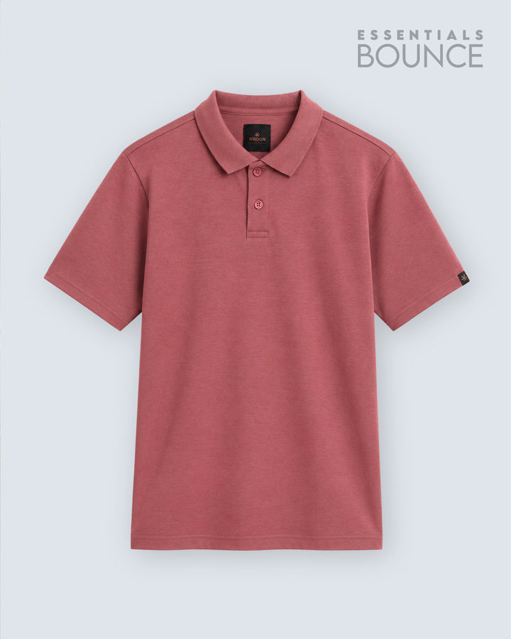 No Brainer Bounce Slim Fit Polo T-Shirt | Essential | Pink