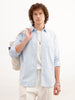 Classic Slim Fit Striped Shirt | Light Blue