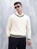 Men's Slim Fit Pullover | White