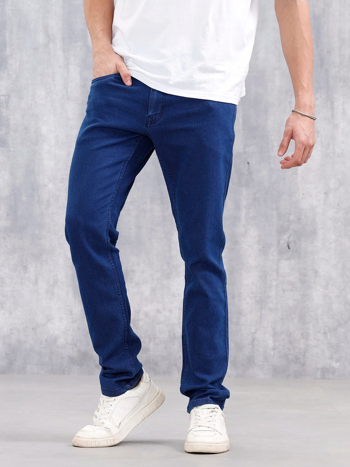 Men's Casual Slim Fit Jeans | Dark Stone