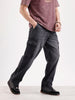 Washed Loose Fit Cargo Denim   |  Grey