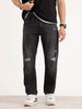 Anti Fit Distressed Denim Jeans | Black