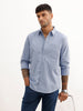 Solid Regular Fit Full Sleeve Shirt | Light Blue