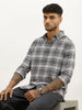 Classic Slim Fit Checkered Shirt | Grey