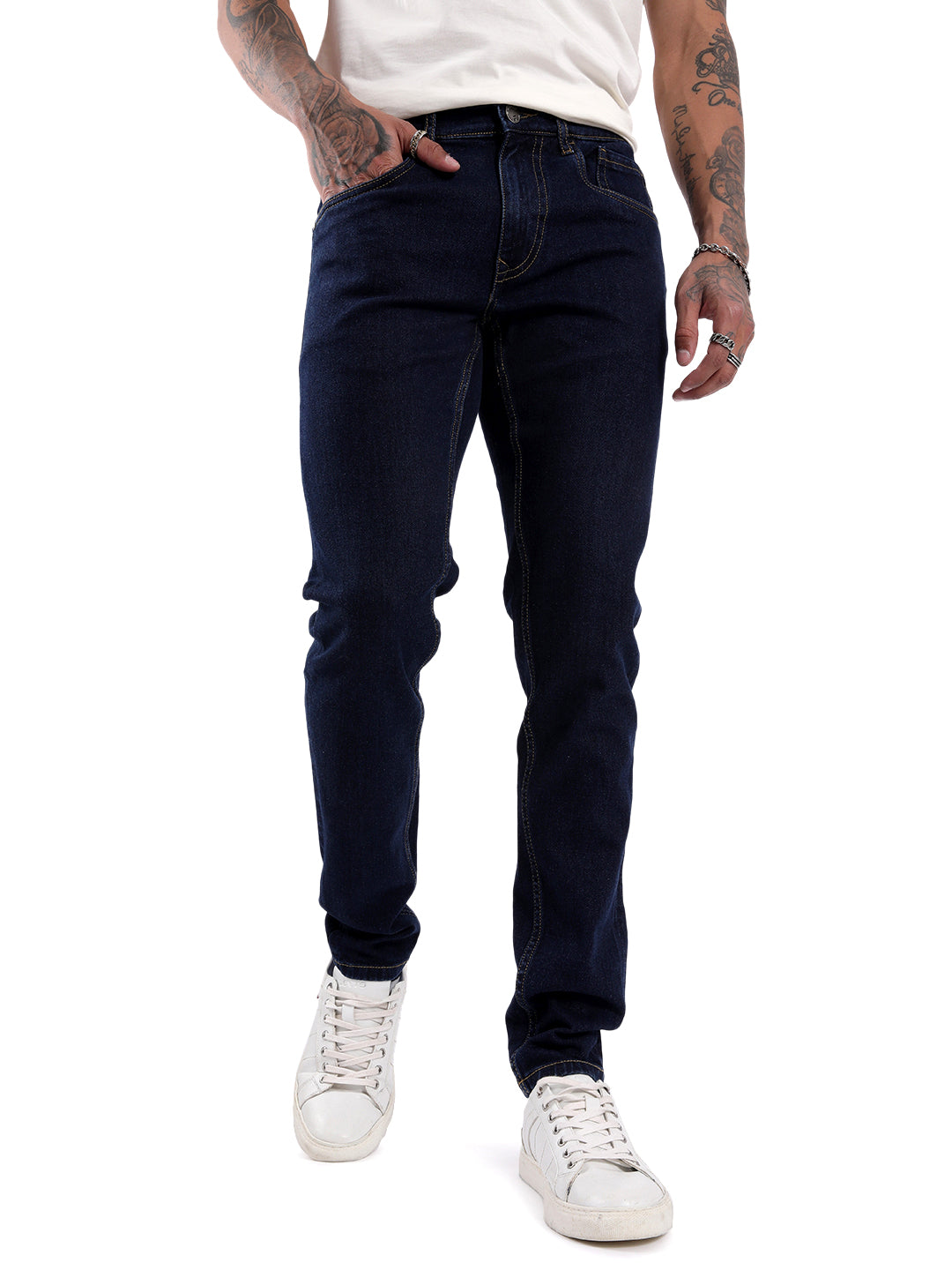 Indigo Delight Slim Tapered Jeans