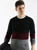 Colour-Blocked Wrogn Comfort Sweater