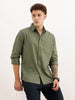Solid Regular Fit Full Sleeve Shirt | Light Green | WWSH0855MAZ