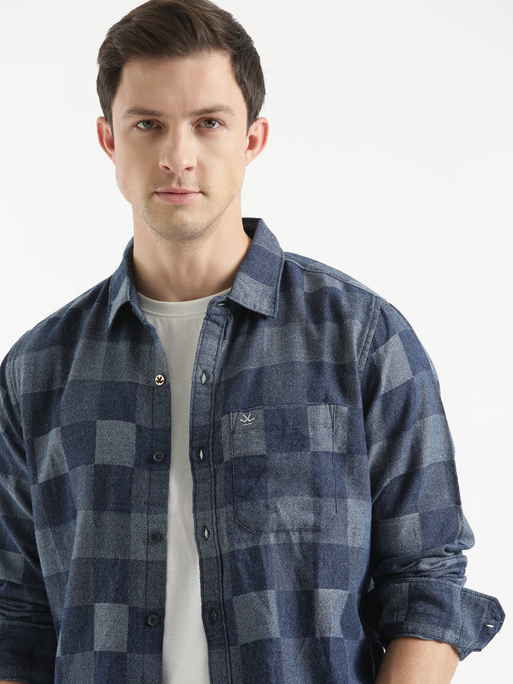 Checked Blocks Abstract Shirt