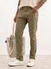 Solid Slim Fit Denim Jeans | Olive