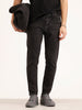 Washed Skinny Crop Denim Jeans | Grey