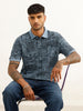 Slim Fit AOP Polo T-Shirt | Blue