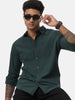 Dark Olive Solid Casual Shirt