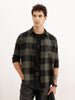 Regular Fit Full Sleeve Checkered Shirt | Green