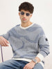 Classic Jacquard Full Sleeve Sweater | Blue | WSW02FSRE1090W