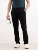 Solid Slim Fit Hyper-Flex Trouser | Black