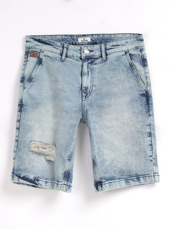 Ripped Medstone Denim Shorts