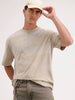Oversized Placement Printed T-Shirt | Khaki