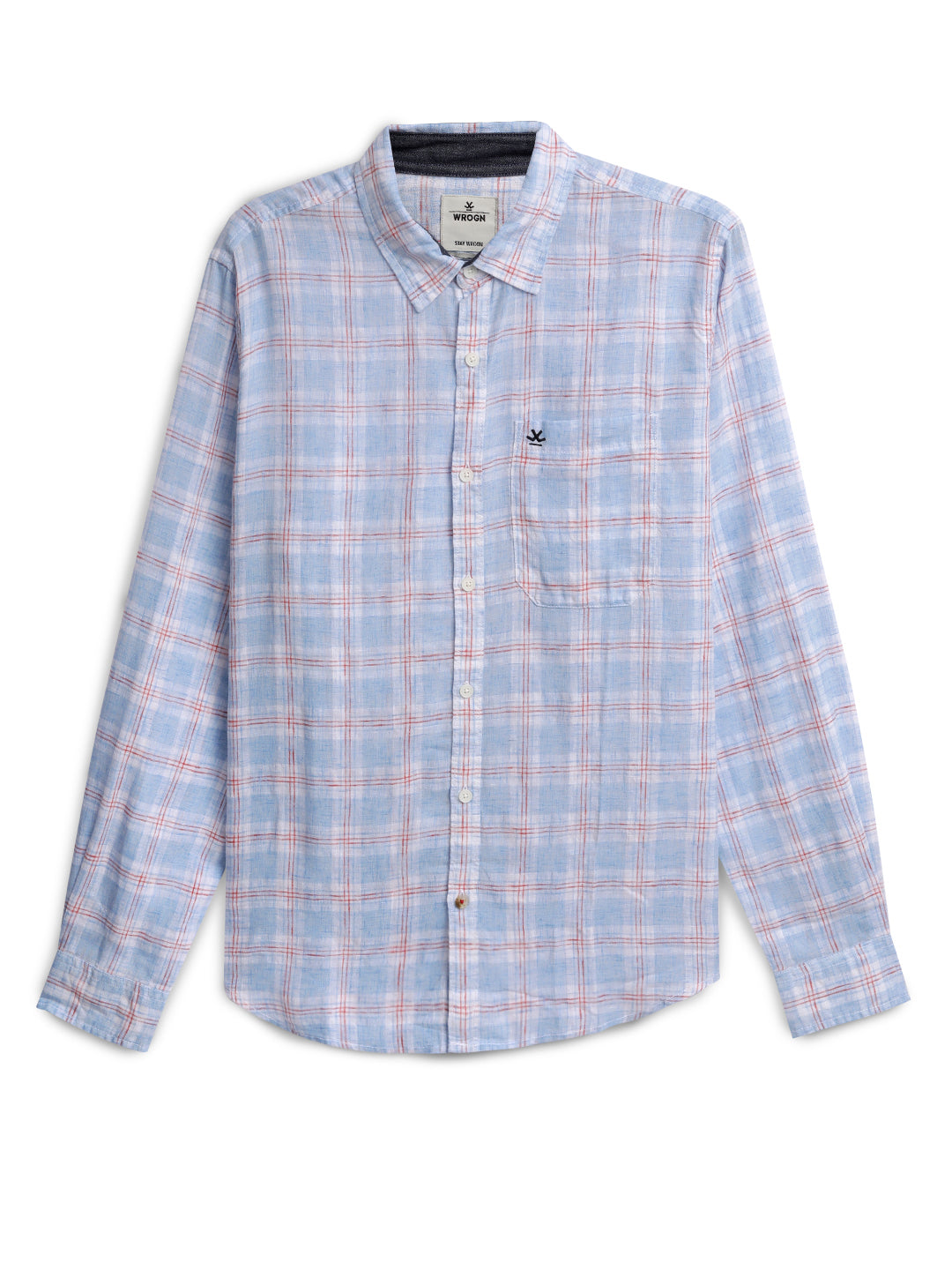 Blue Lined Classic Check Shirt