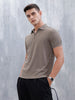 Classic Textured Men's Polo Tshirt | Grey
