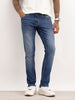 Washed Slim Fit Denim Jeans | Light Blue