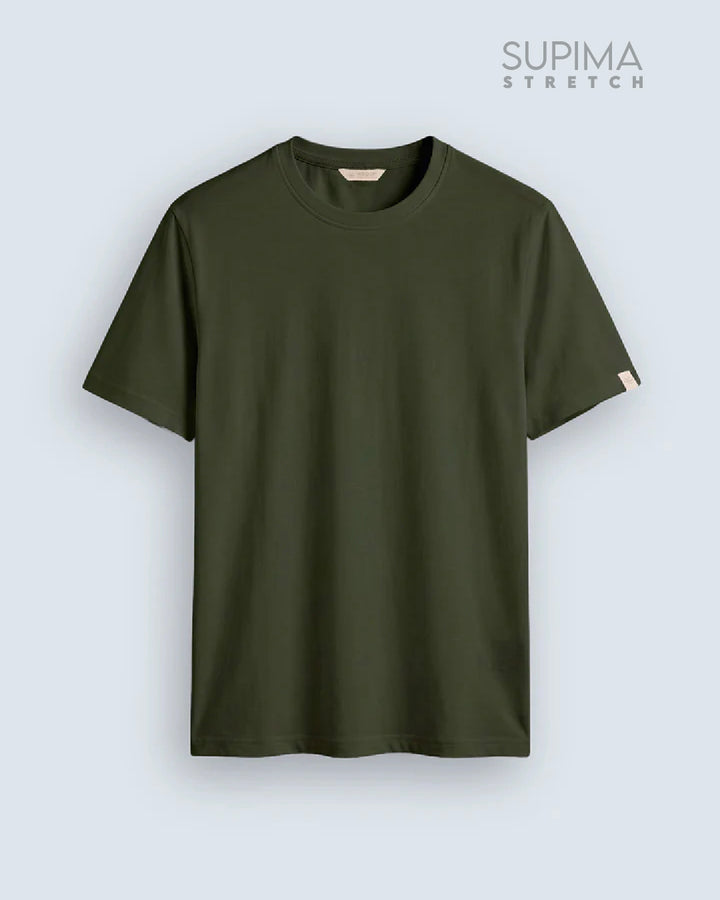 Essential Supima Crew Neck T-Shirt | Essential |  Olive