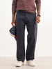 Solid Loose Fit Trouser | Dark Grey