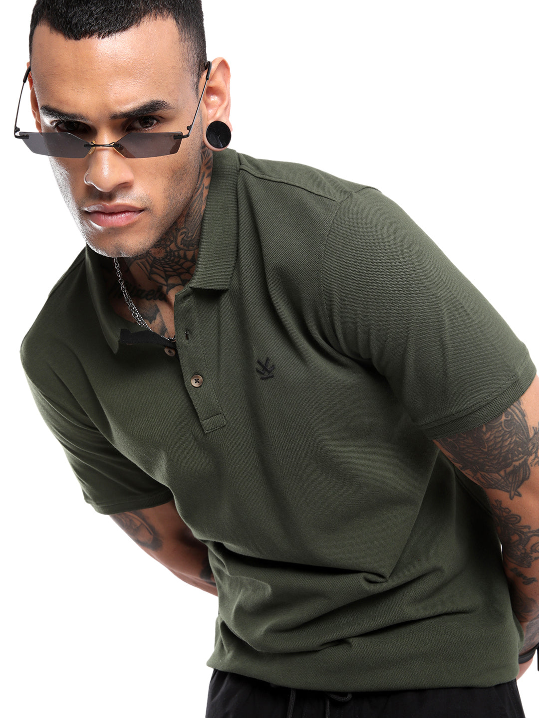 Solid Olive Timeless Polo T-Shirt