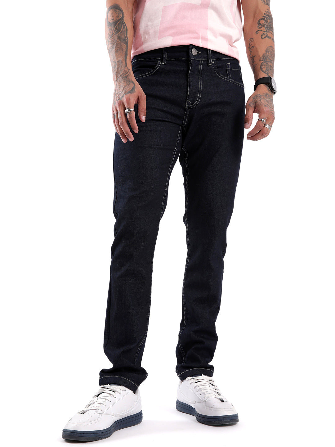 Elite Dark Blue Twill Denim Jeans