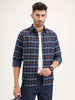 Slim Fit Checkered Shirt | Blue