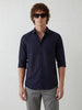 Solid Slim Fit Full Sleeve Shirt | Navy Blue