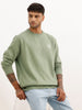 Comfort Fit Placement Printed Sweatshirt | Green