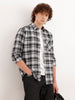 Slim Fit Textured Shirt  | Black