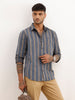 Slim Fit Striped Full Sleeve Shirt | Blue | WSH02FSSL0032S