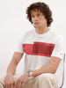 Placement Printed Slim Fit T-Shirt | White
