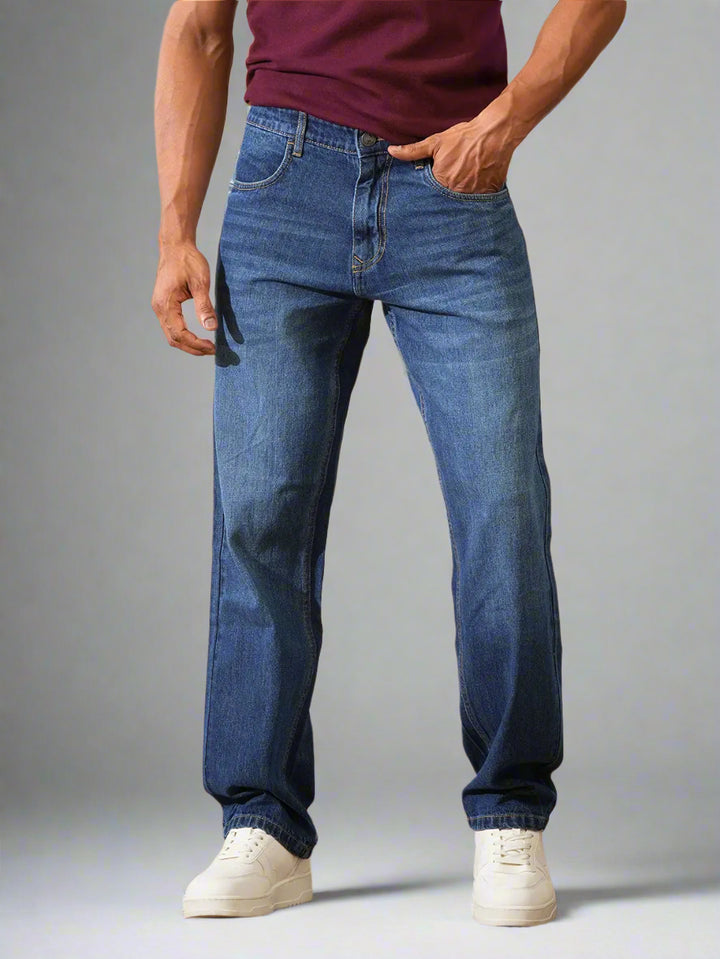 Light Fade Anti Fit Jeans | Blue